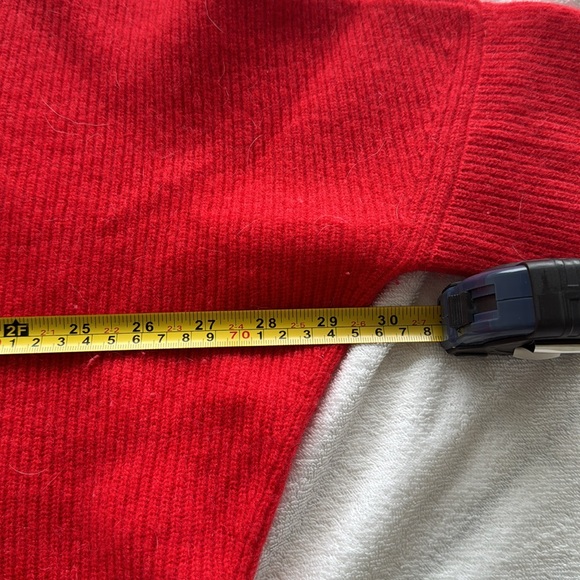 Saks Fifth Avenue Cashmere Funnel Neck Sweater, Sz M - Picture 5 of 7